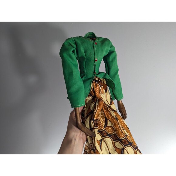 3 Vintage Wayang Golek wooden puppet - bodies only - Picture 9 of 10